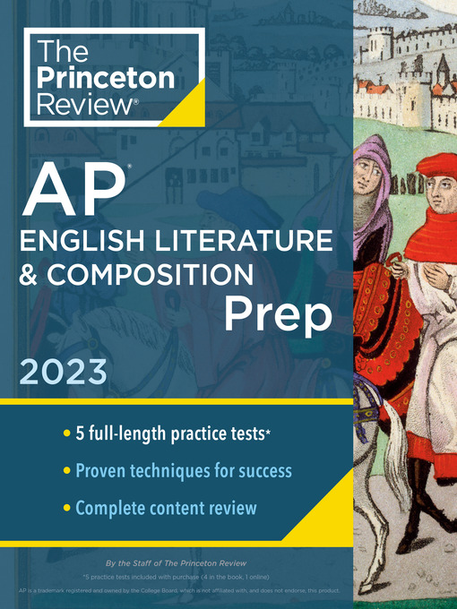 Title details for Princeton Review AP English Literature & Composition Prep, 2023 by The Princeton Review - Available